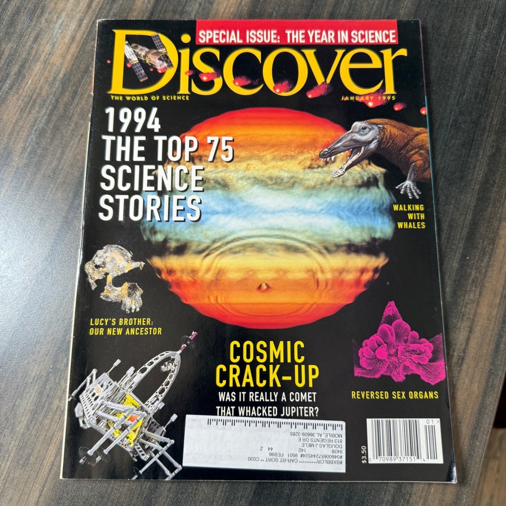 Discover Magazine January 1995 Special Issue Top 75 Science Stories Cosmic Crack